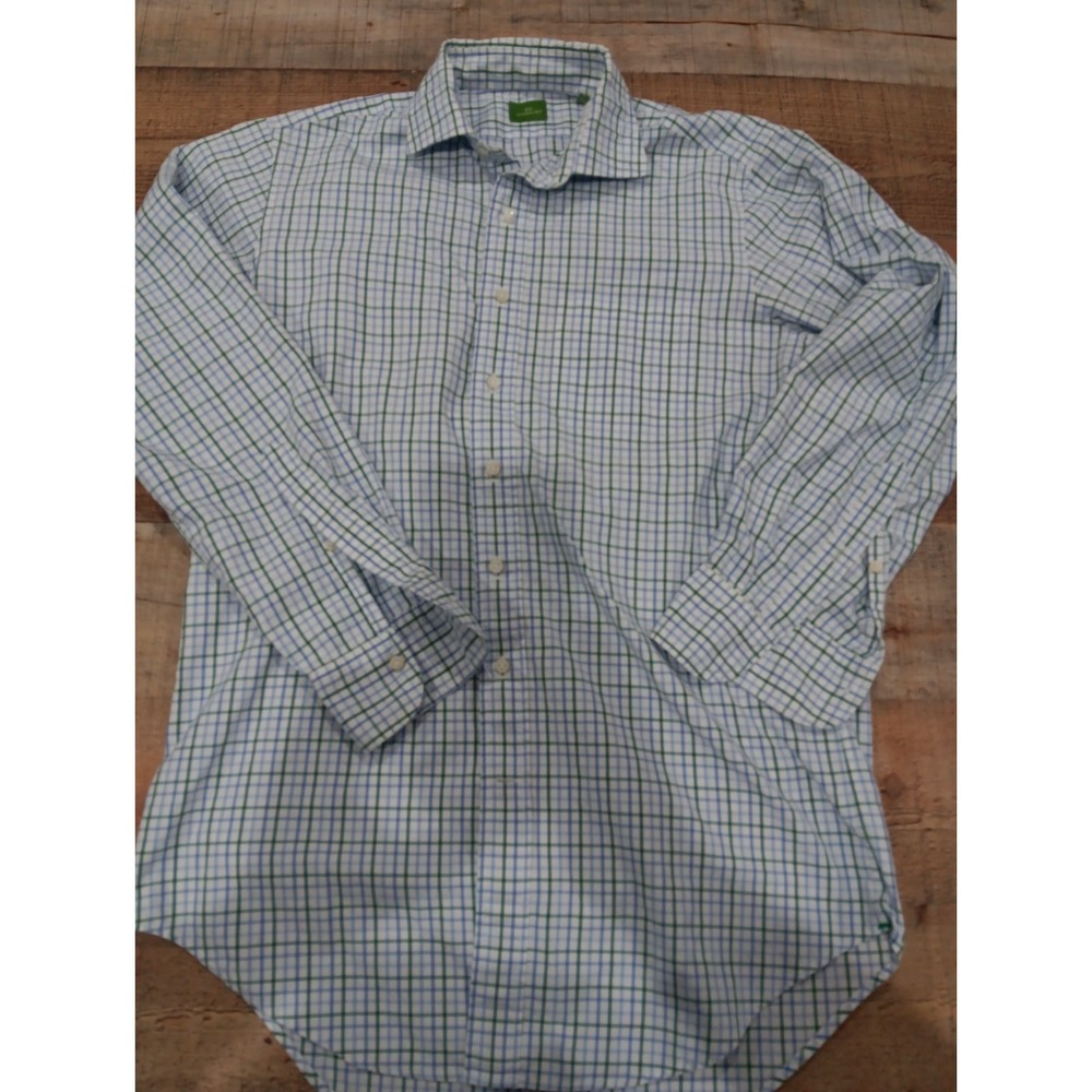 Sid Mashburn Checkered Long sleeve Button up sz M (2755)